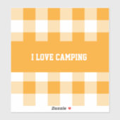 Gingham Pattern Button Aufkleber (Blatt)