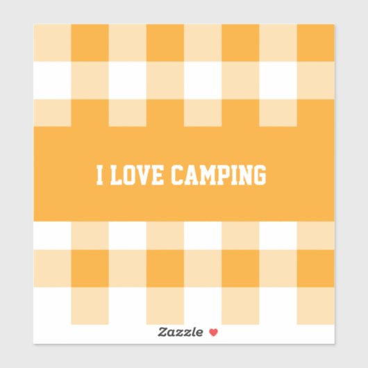 Gingham Pattern Button Aufkleber (Blatt)