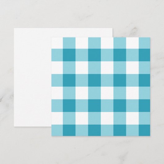 Gingham Pattern Card (Vorne/Hinten)
