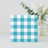 Gingham Pattern Card (Stehend Vorderseite)