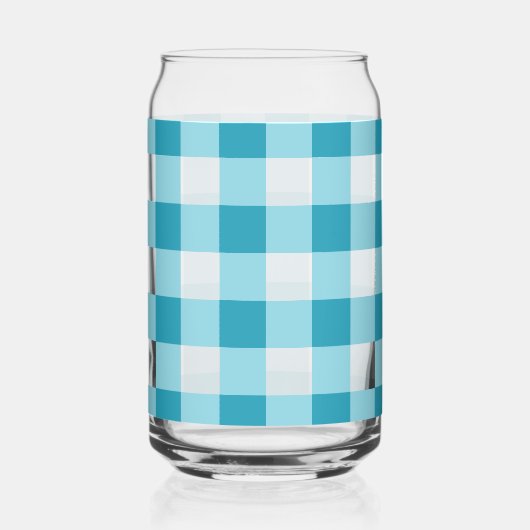 Gingham Pattern Dosenglas (Rückseite)