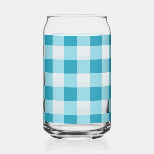 Gingham Pattern Dosenglas (Rechts)