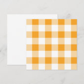 Gingham Pattern Einladung (Vorne/Hinten)