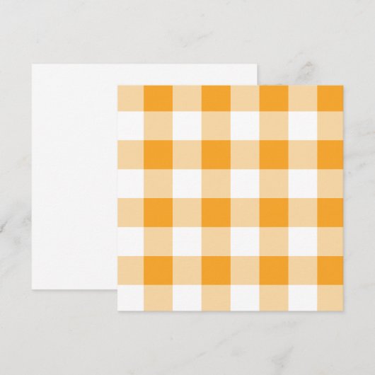 Gingham Pattern Einladung (Vorne/Hinten)