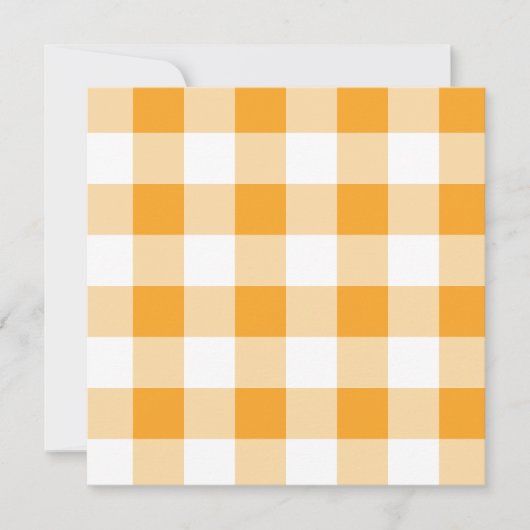 Gingham Pattern Einladung (Vorderseite)