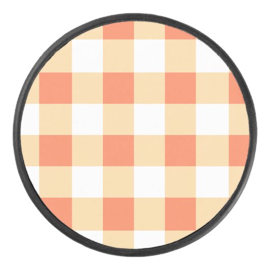 Gingham Pattern Eishockey Puck (Vorderseite)