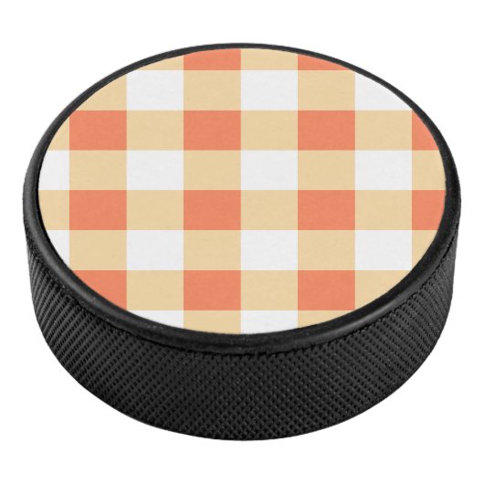 Gingham Pattern Eishockey Puck (3/4)