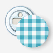 Gingham Pattern Flaschenöffner (Vorderseite)