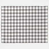 Gingham Pattern Fleecedecke (Vorderseite (Horizontal))