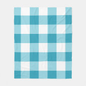 Gingham Pattern Fleecedecke (Vorderseite)