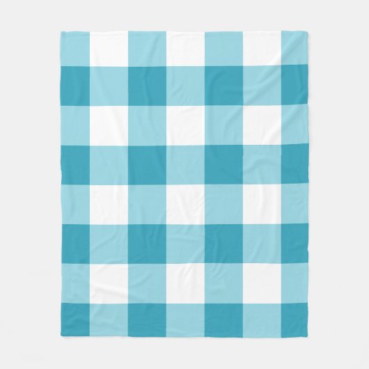 Gingham Pattern Fleecedecke (Vorderseite)