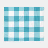 Gingham Pattern Fleecedecke (Vorderseite (Horizontal))