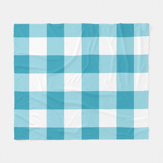 Gingham Pattern Fleecedecke (Vorderseite (Horizontal))