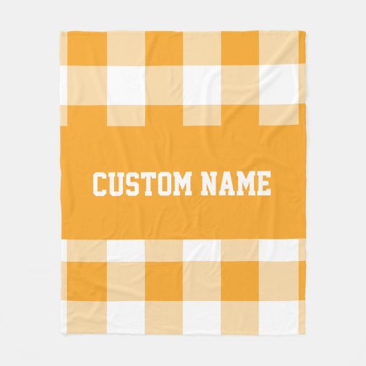 Gingham Pattern Fleecedecke (Vorderseite)