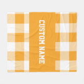 Gingham Pattern Fleecedecke (Vorderseite (Horizontal))