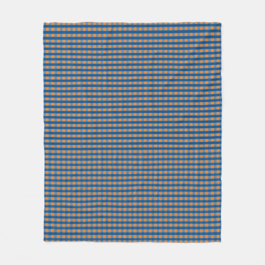 Gingham Pattern Fleecedecke (Vorderseite)