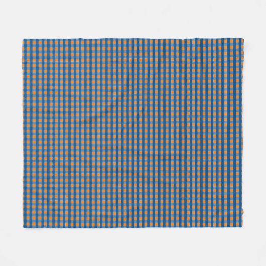 Gingham Pattern Fleecedecke (Vorderseite (Horizontal))