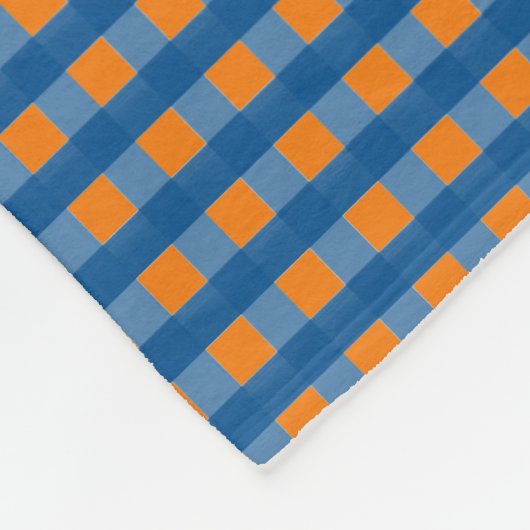 Gingham Pattern Fleecedecke (Ecke)