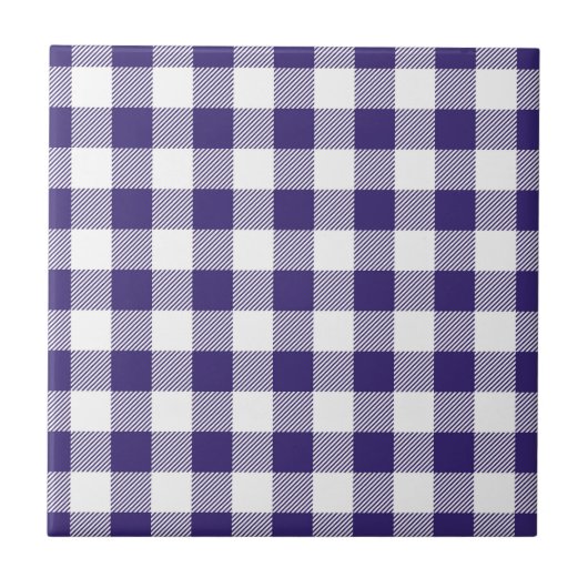 Gingham Pattern Fliese (Vorderseite)