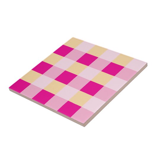 Gingham Pattern Fliese (Seite)