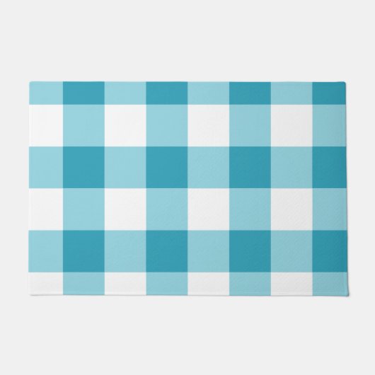 Gingham Pattern Fußmatte (Vorderseite)