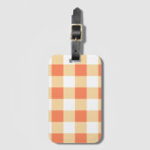 Gingham Pattern Gepäckanhänger (Vorderseite Vertikal)