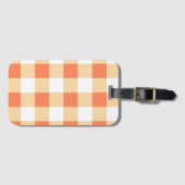 Gingham Pattern Gepäckanhänger (Vorderseite (Horizontal))