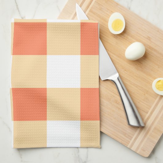 Gingham Pattern Geschirrtuch (Viertel Falte)