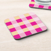 Gingham Pattern Getränkeuntersetzer (Linke Seite)