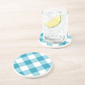 Gingham Pattern Getränkeuntersetzer (Seite)
