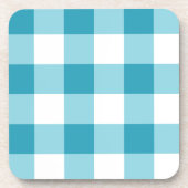 Gingham Pattern Getränkeuntersetzer (Vorderseite)