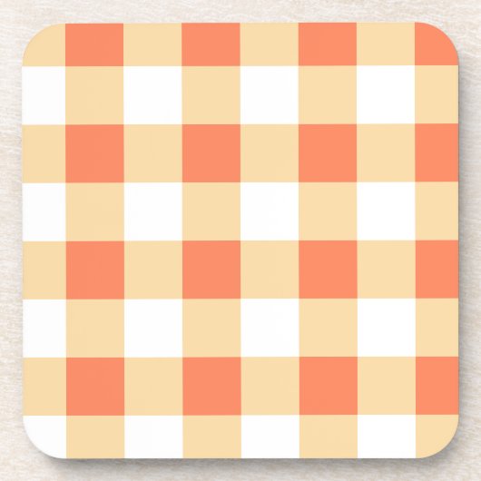 Gingham Pattern Getränkeuntersetzer (Vorderseite)