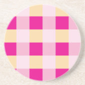 Gingham Pattern Getränkeuntersetzer (Vorne)