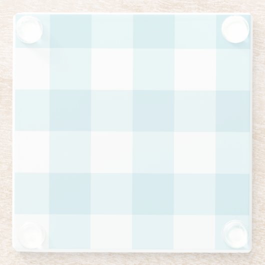 Gingham Pattern Glasuntersetzer (Rückseite)