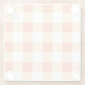 Gingham Pattern Glasuntersetzer (Rückseite)