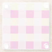 Gingham Pattern Glasuntersetzer (Rückseite)