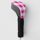 Gingham Pattern Golf Headcover (angewinkelt)