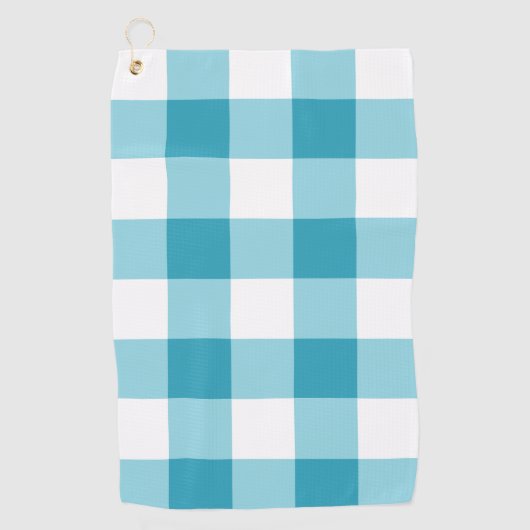 Gingham Pattern Golfhandtuch (Vorderseite)