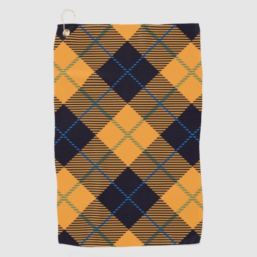 Gingham Pattern Golfhandtuch (Vorderseite)