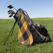 Gingham Pattern Golfhandtuch (Gras)