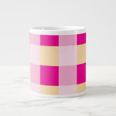 Gingham Pattern Jumbo-Tasse (Vorderseite)