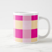Gingham Pattern Jumbo-Tasse (Rechts)