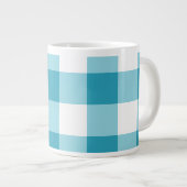 Gingham Pattern Jumbo-Tasse (Vorderseite Rechts)