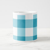 Gingham Pattern Jumbo-Tasse (Vorderseite)