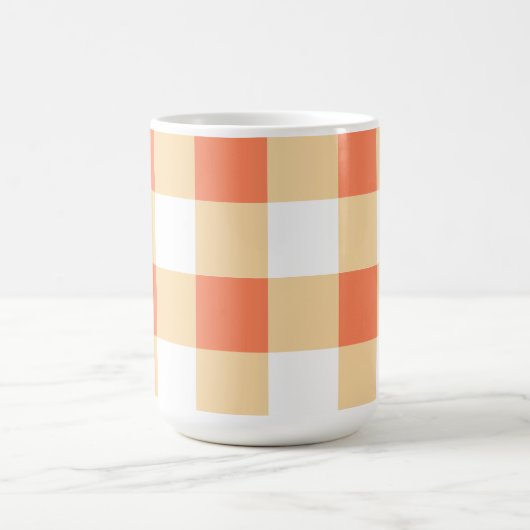 Gingham Pattern Kaffeetasse (Mittel)