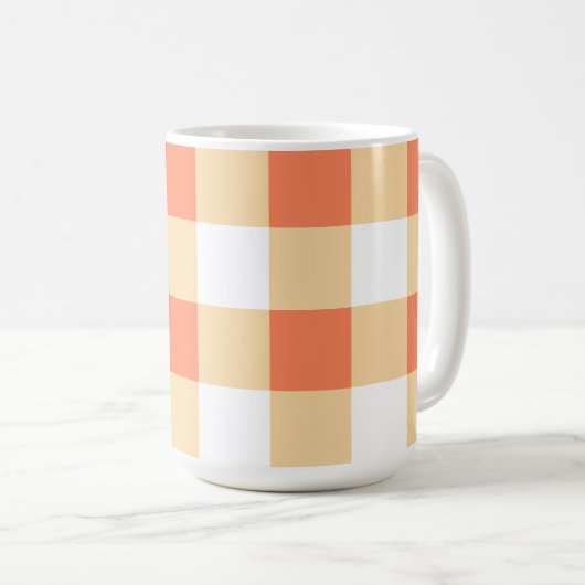 Gingham Pattern Kaffeetasse (VorderseiteRechts)