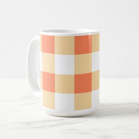 Gingham Pattern Kaffeetasse (Vorderseite Links)