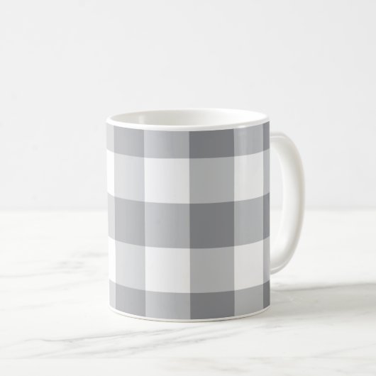 Gingham Pattern Kaffeetasse (VorderseiteRechts)