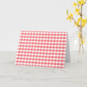 Gingham Pattern Karte (Gelbe Blume)