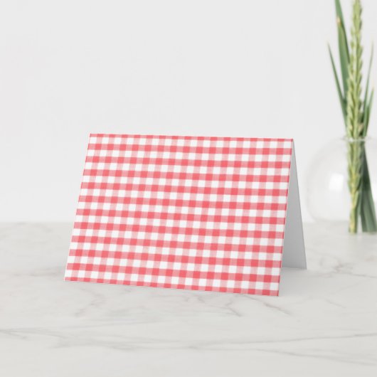 Gingham Pattern Karte (Vorderseite)